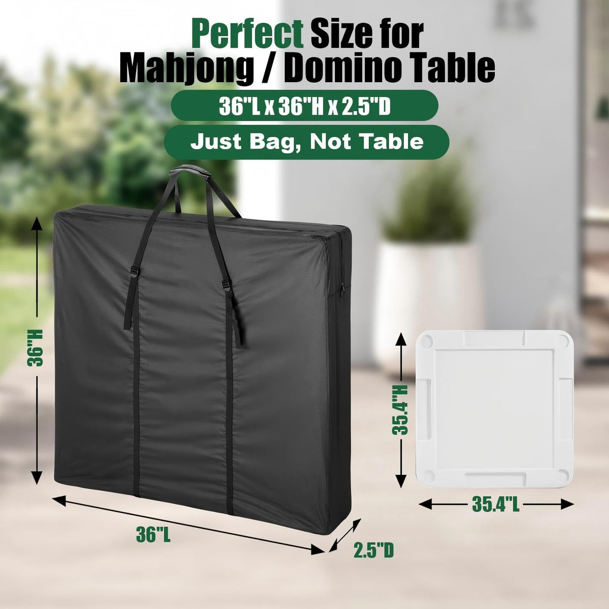 Hengme bag’s waterproof and dustproof exterior helps protect tables during travel.