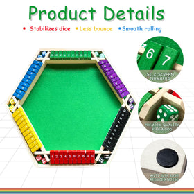 Hennaed Shut The Box flip tiles in vibrant colors support colorful learning games.