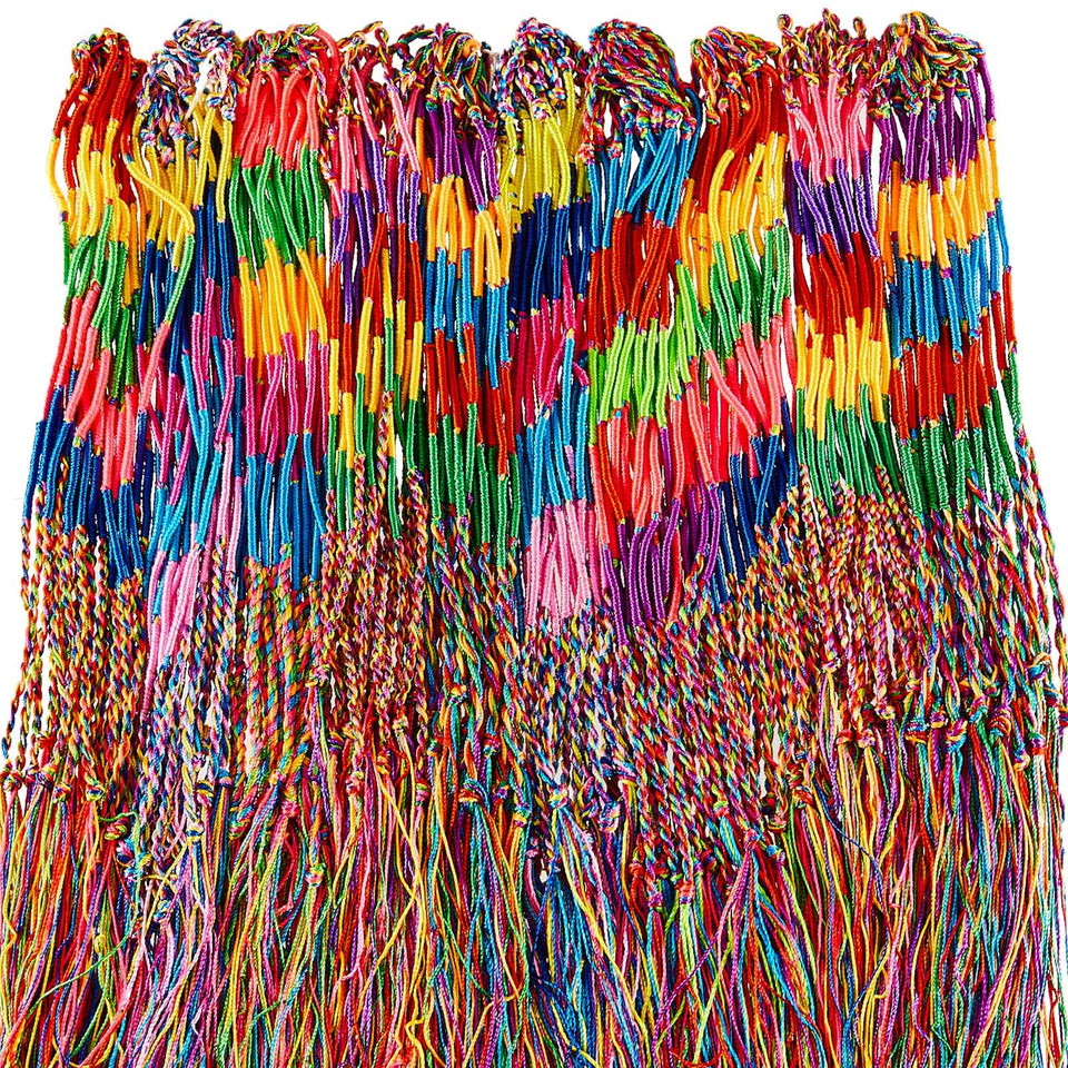 Henoyso 300pcs handmade rainbow friendship bracelets bulk, colorful and festive wearables