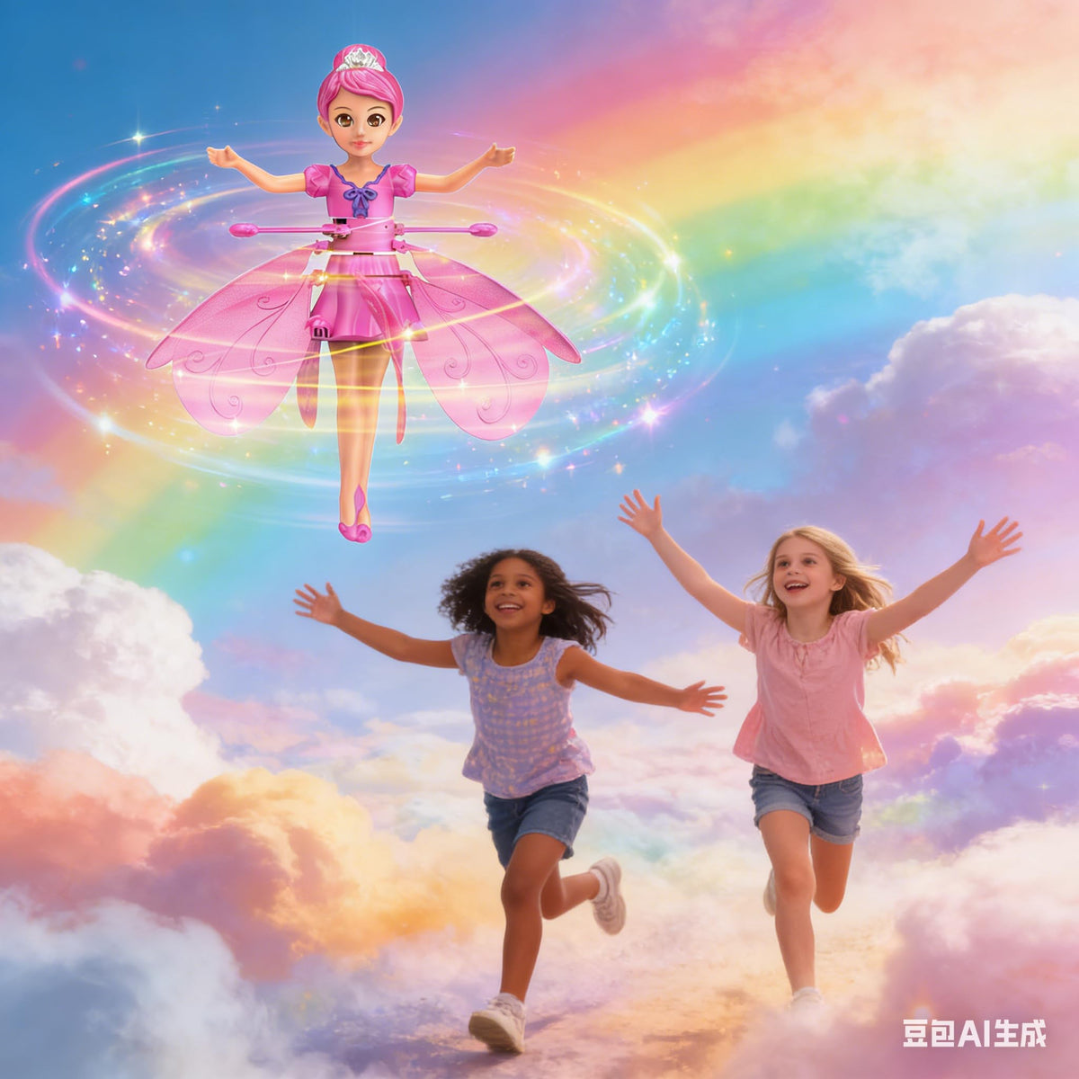 HENRYZH pink dancing robot with LED lights for vibrant flights