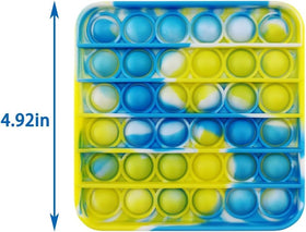 HENXING silicone rectangle pop bubble toy for classroom prizes.