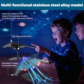 Heoniex B2 alloy model with LED lights for night or display flights.