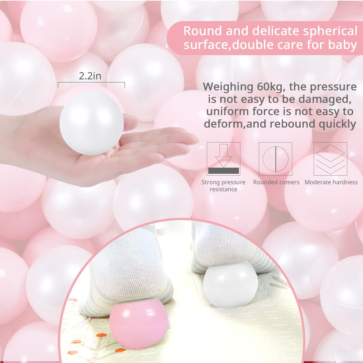 Heopeis ball pit multipurpose balls for sensory play