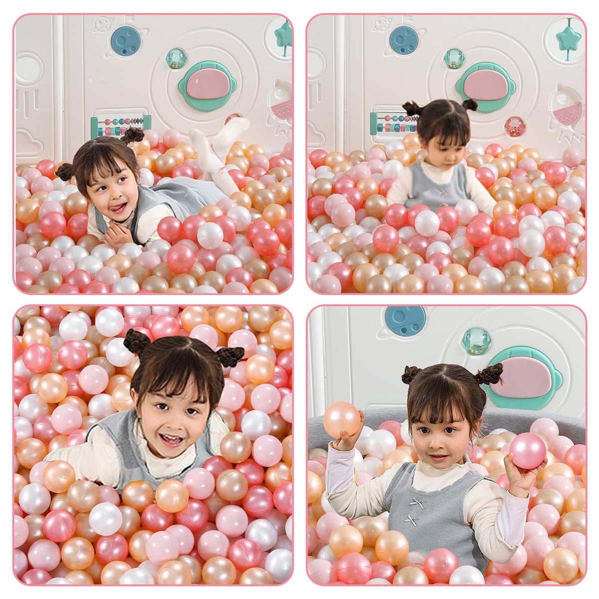 Heopeis balls are BPA-free, phthalate-free, non-toxic for safe play.