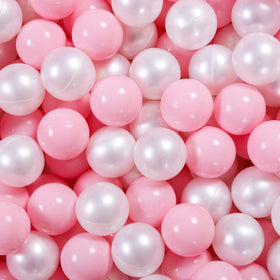 Heopeis pink pearl white balls used as party decor backdrop