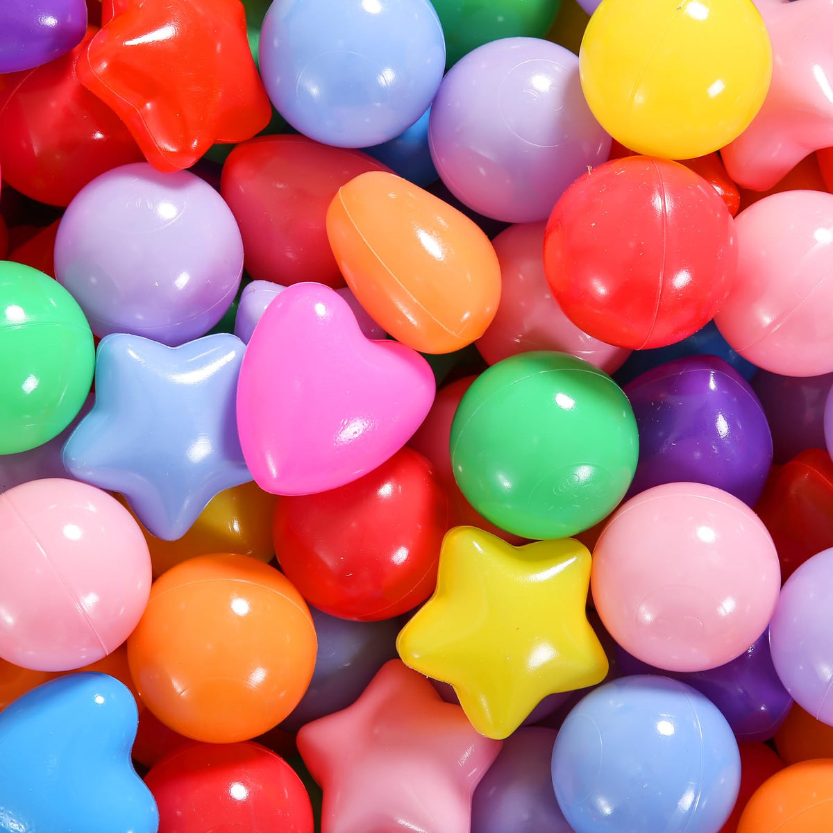 Heopeis Star Ball Pit Balls 200-count colorful set for classroom and creative play