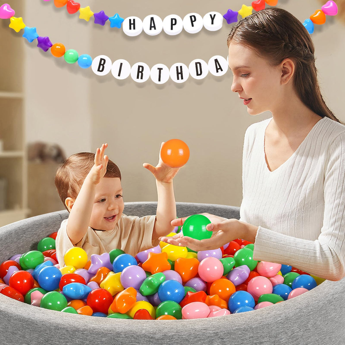 Heopeis Star Ball Pit Balls child play activity supporting motor skills
