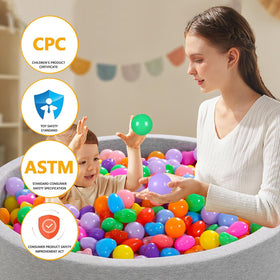 Heopeis Star Ball Pit Balls soft edges prevent scrapes during play