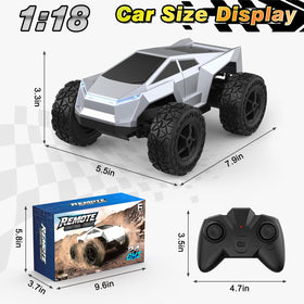 Hepoasky RC car front LED headlights glowing during play