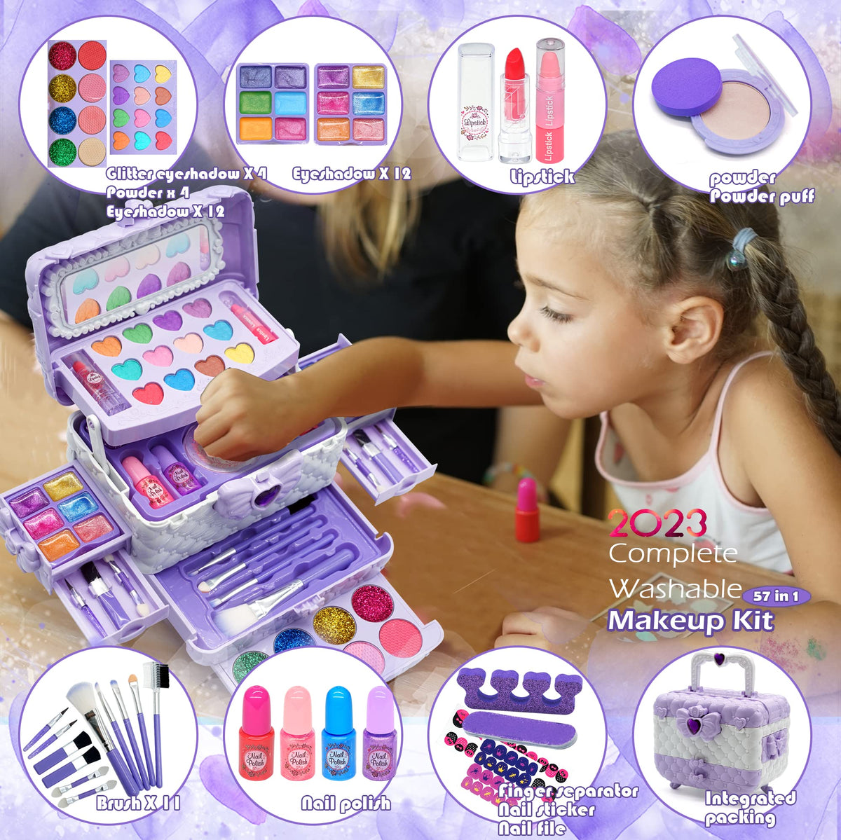 HERAPFANN makeup brushes and tools for easy, kid-friendly makeup