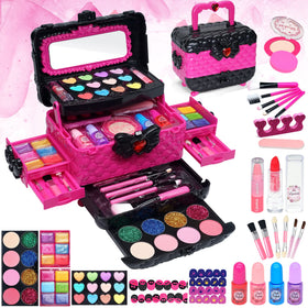 HERAPFANN Kids Makeup Kit eye shadows for imaginative play and easy blending