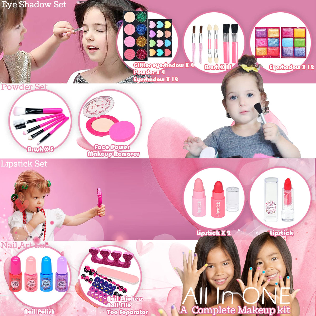HERAPFANN Lip gloss and lipstick colors for playful dress-up moments