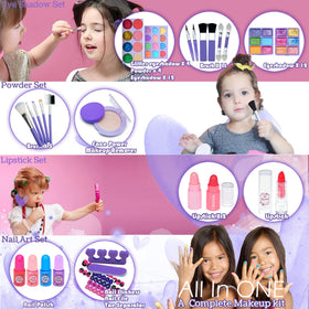 HERAPFANN nail polish set with washable color options for kids