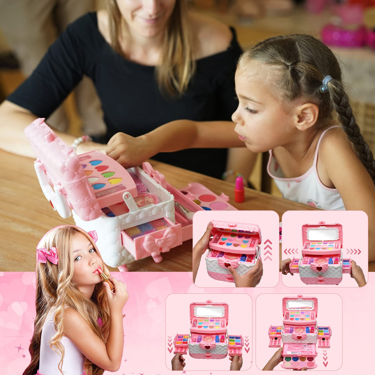 HERAPFANN nail polish set for safe, pretend manicures.