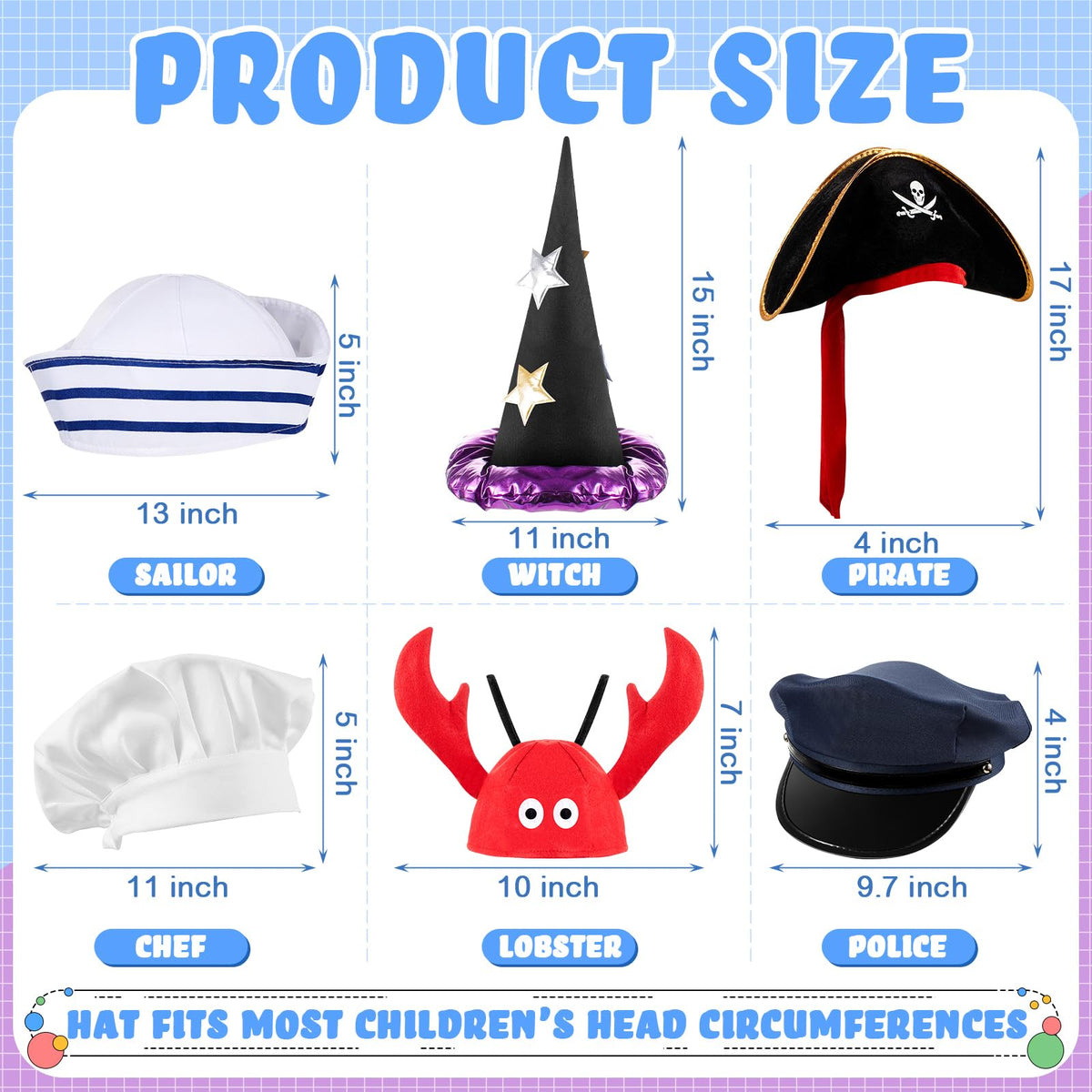 Hercicy chef hat for kids, sparks creativity during cooking-themed dress-up