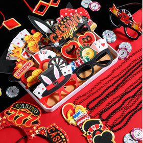 Herdear casino night glasses for fun photo props and group shots