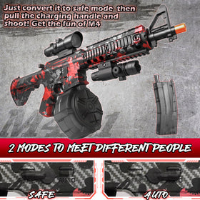 Herisona blaster in automatic mode delivering steady bursts for group games