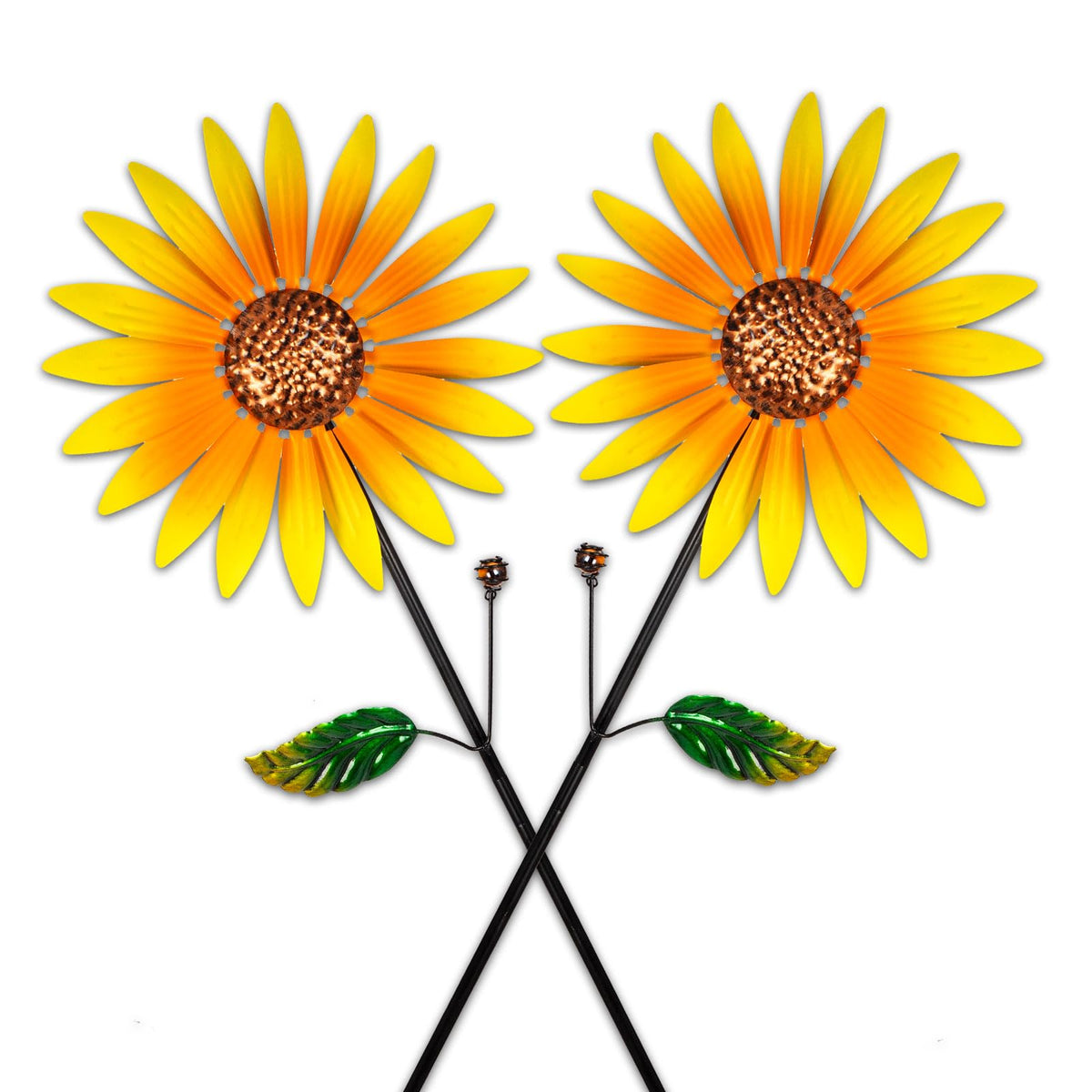 HERJIATK wind spinner with beads provides vibrant focal point