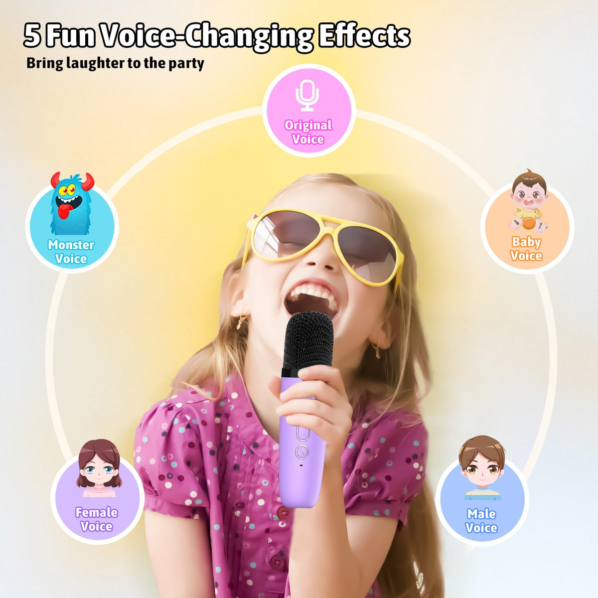 Heroange compact spherical design, lightweight mic for travel and playdates.