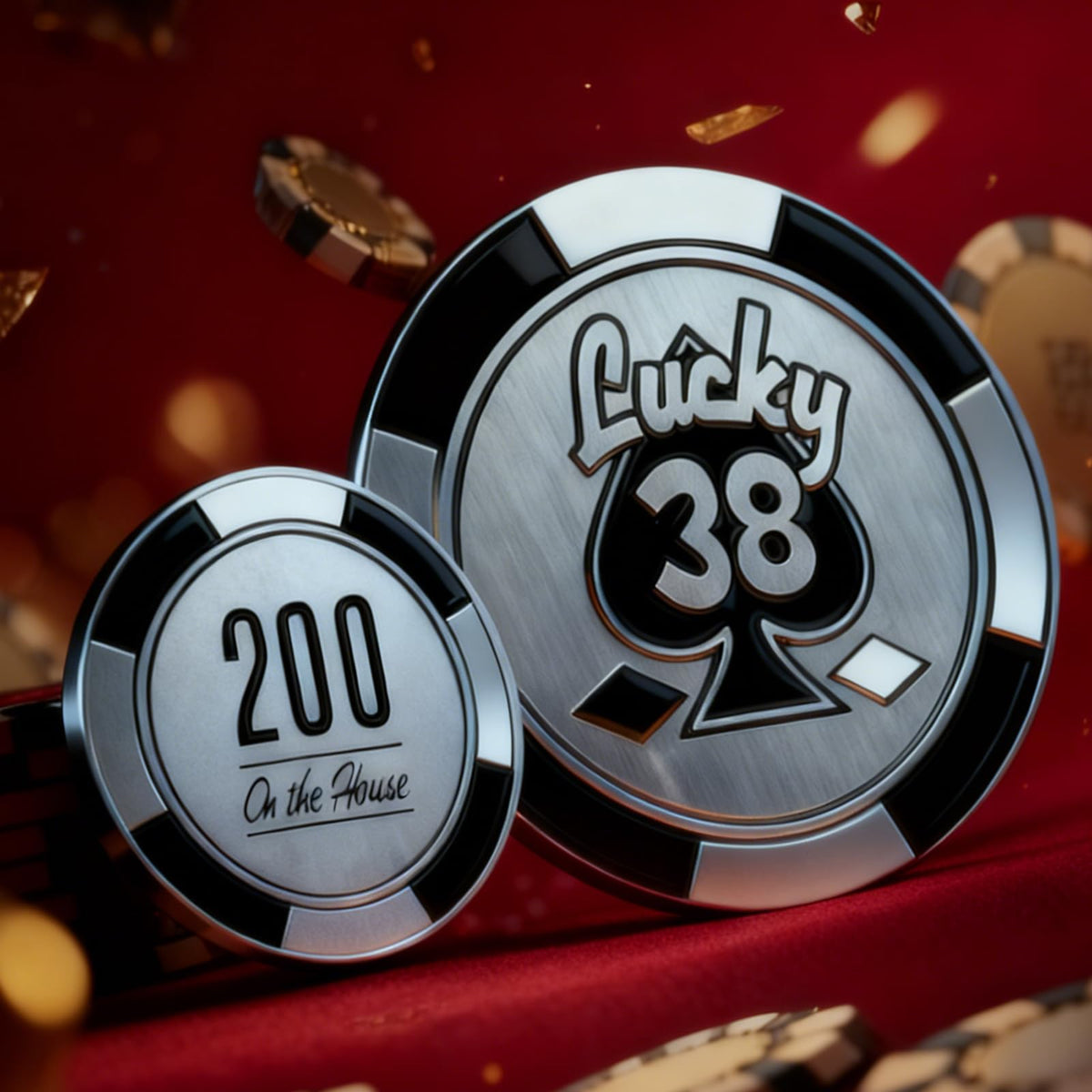 HeroCrafts Game Ranger front design pin enhances display with vintage Vegas vibes
