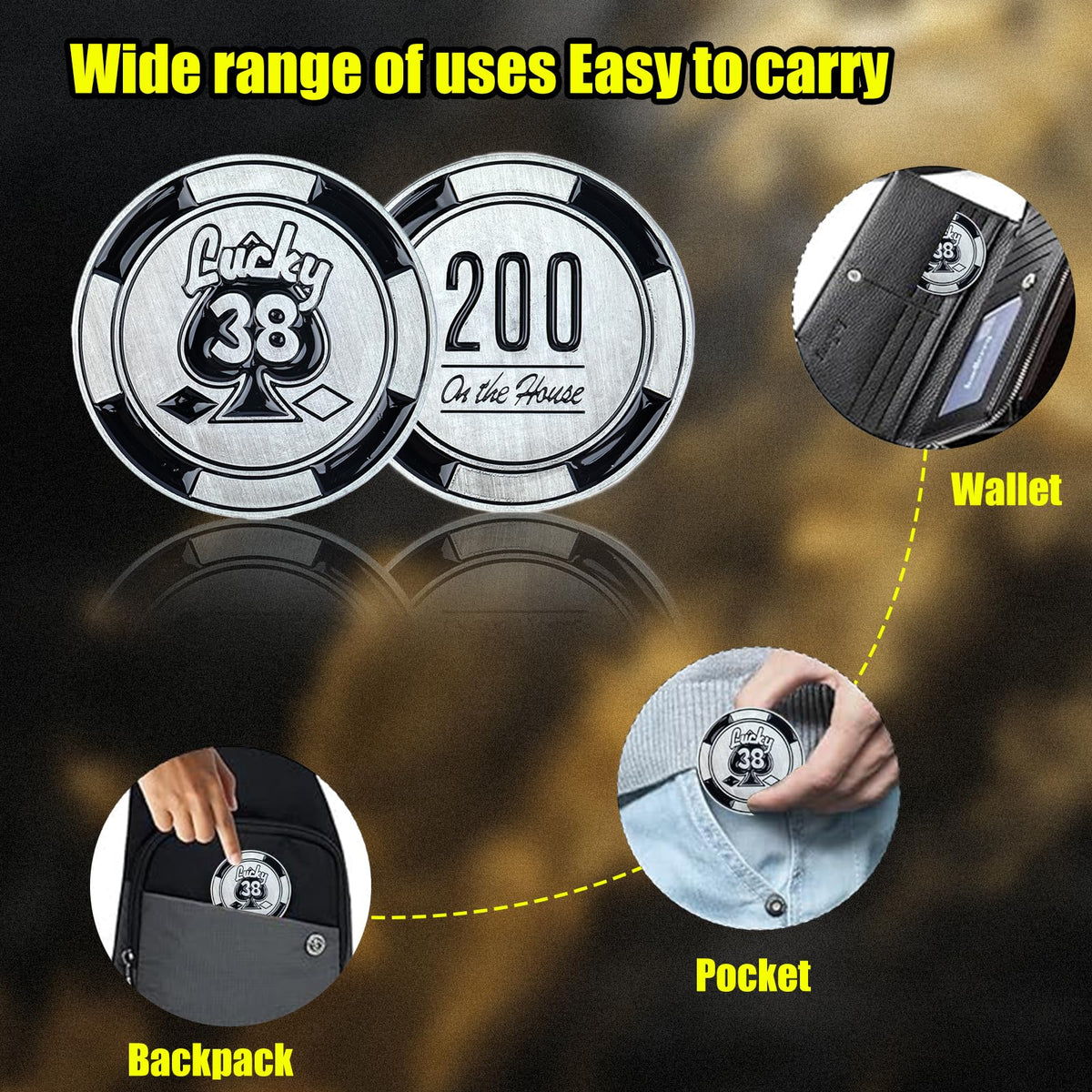 HeroCrafts metallic finish pin feels weighty and durable