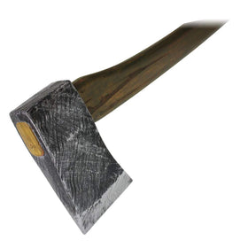 Heroes Edge foam axe with multi-colored head and curved handle for dynamic cosplay poses