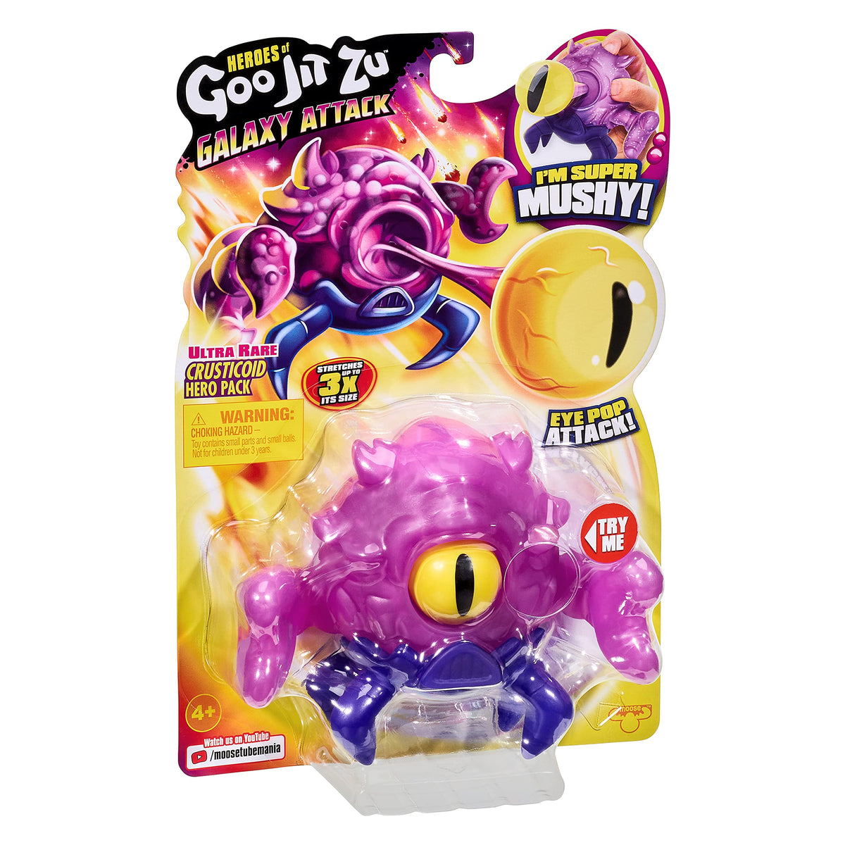 Crusticoid squishy filling provides tactile feedback during play.