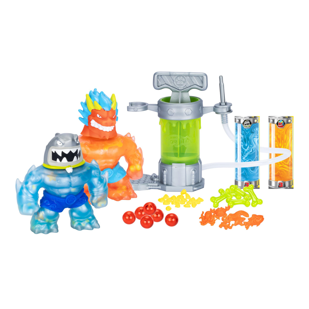 Heroes of Goo Jit Zu Creator Chamber kit with figures promotes hands-on play