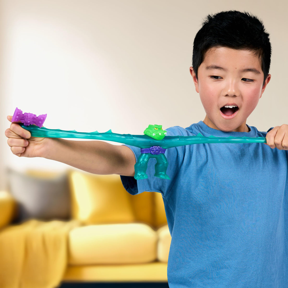 Goo Jit Zu Meteor Madness goo core delivers unique squish for play.
