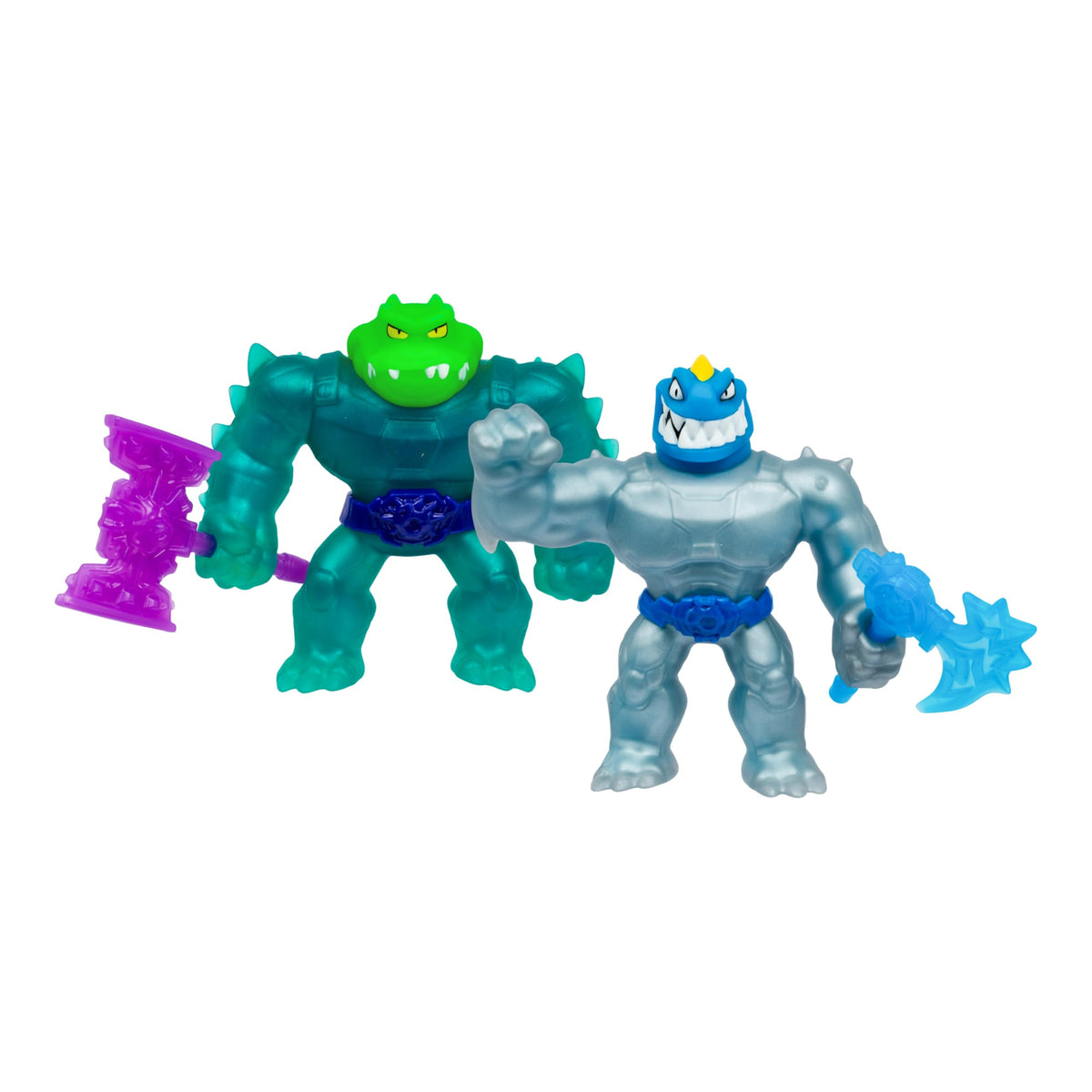 Heroes of Goo Jit Zu Meteor Madness Tyro with power axe, epic stretch battles.