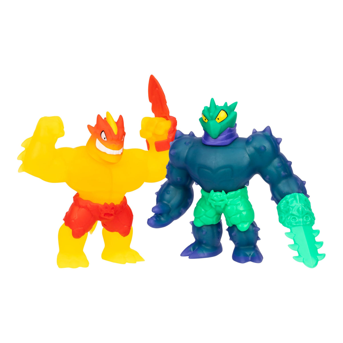 Heroes of Goo Jit Zu Meteor Madness Versus Pack in action, ready for epic stretches and battles.
