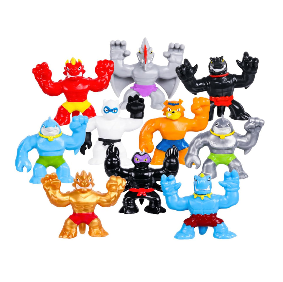 Heroes of Goo Jit Zu Minis Mega 10 Pack cover image for imaginative stretch-and-battle play.