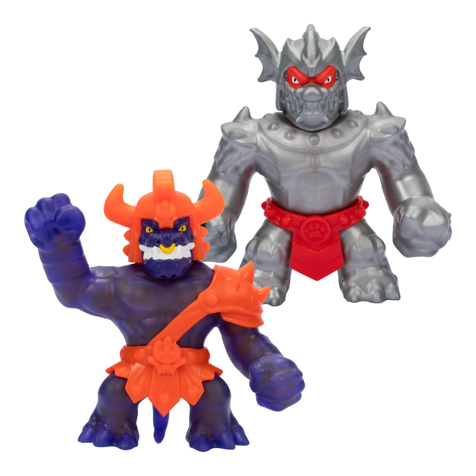 Heroes of Goo Jit Zu Knight Blazagon stretches up to 3x for tactile play.