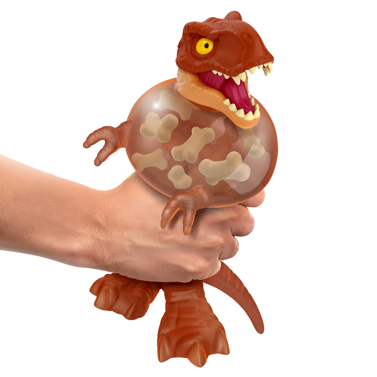 Jurassic World Supagoo T. Rex invites imaginative stretch-and-squish play.