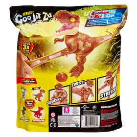 Display-ready Heroes of Goo Jit Zu Supagoo T. Rex with flexible limbs.