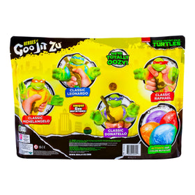 Michelangelo orange goo mutation for bright color reveal and stretchy play.