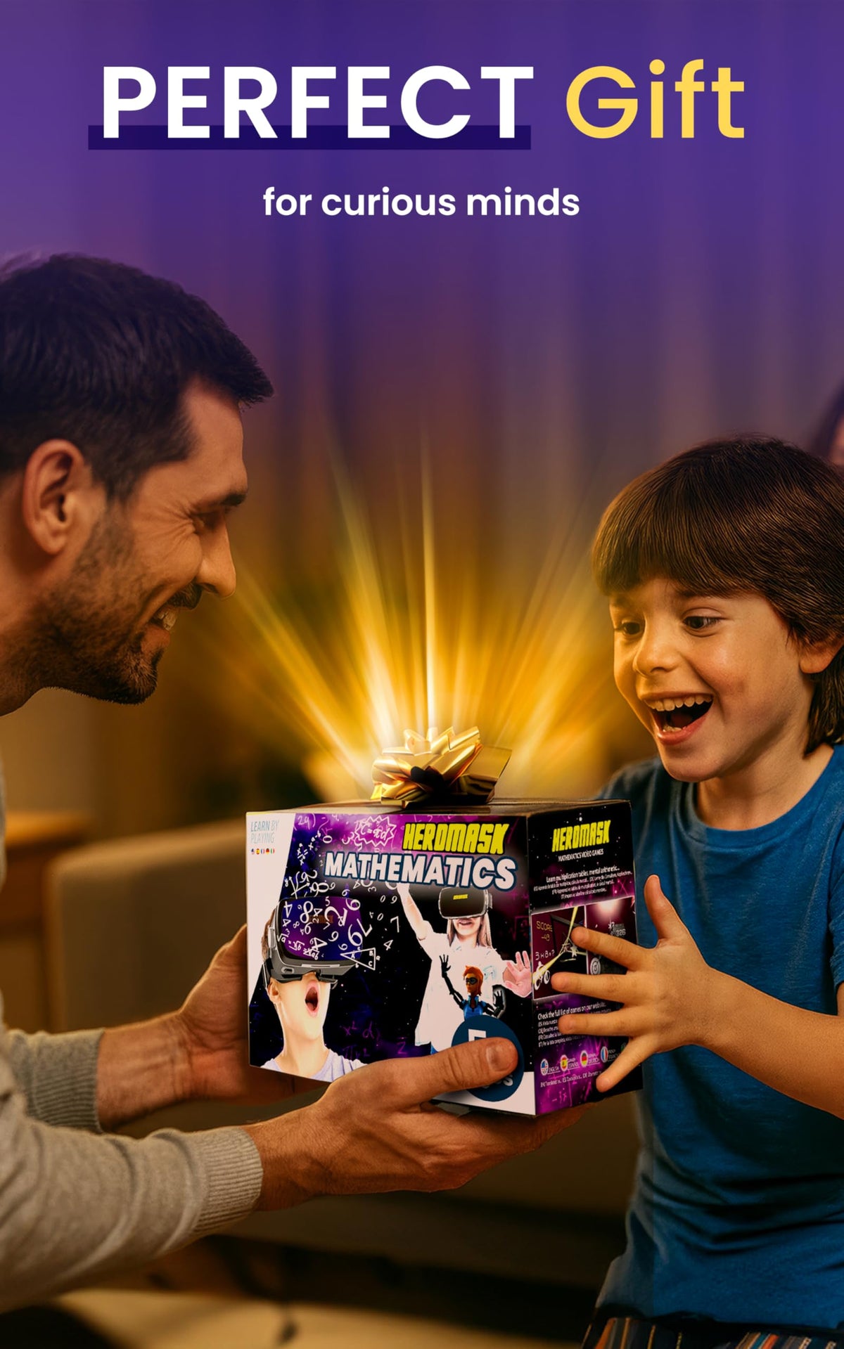 HeroMask kids learning at home with VR
