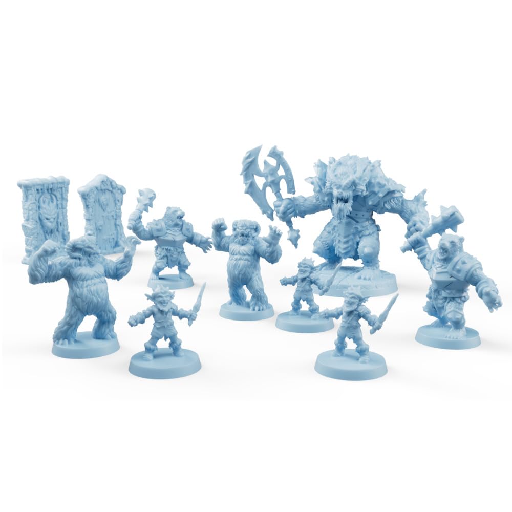 HeroQuest Frozen Horror full-color tiles enable immersive icy quests.
