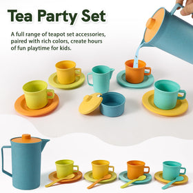 HERSITY picnic basket desserts provide realistic play food for tea time.