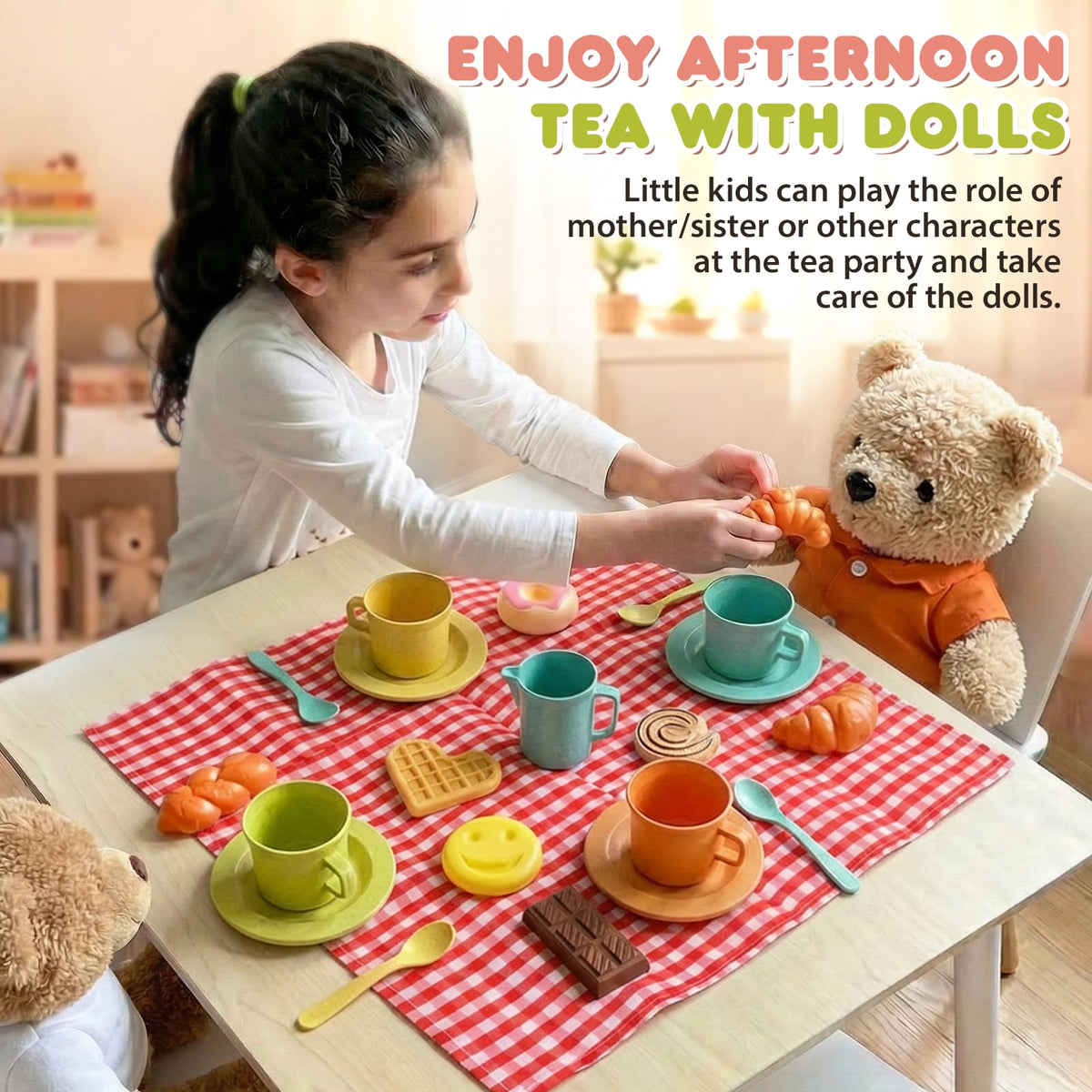 HERSITY milk pot supports gentle pretend beverages and rituals for kids.