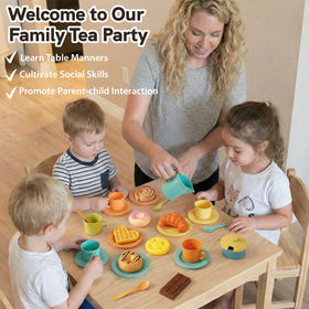 HERSITY plates enable structured pretend meals and social storytelling.