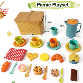 HERSITY teacups and spoons promote cooperative play and fine motor skills.
