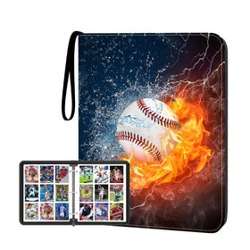 HESPLUS 9-pocket binder front cover in durable PU leather for organized card collection.