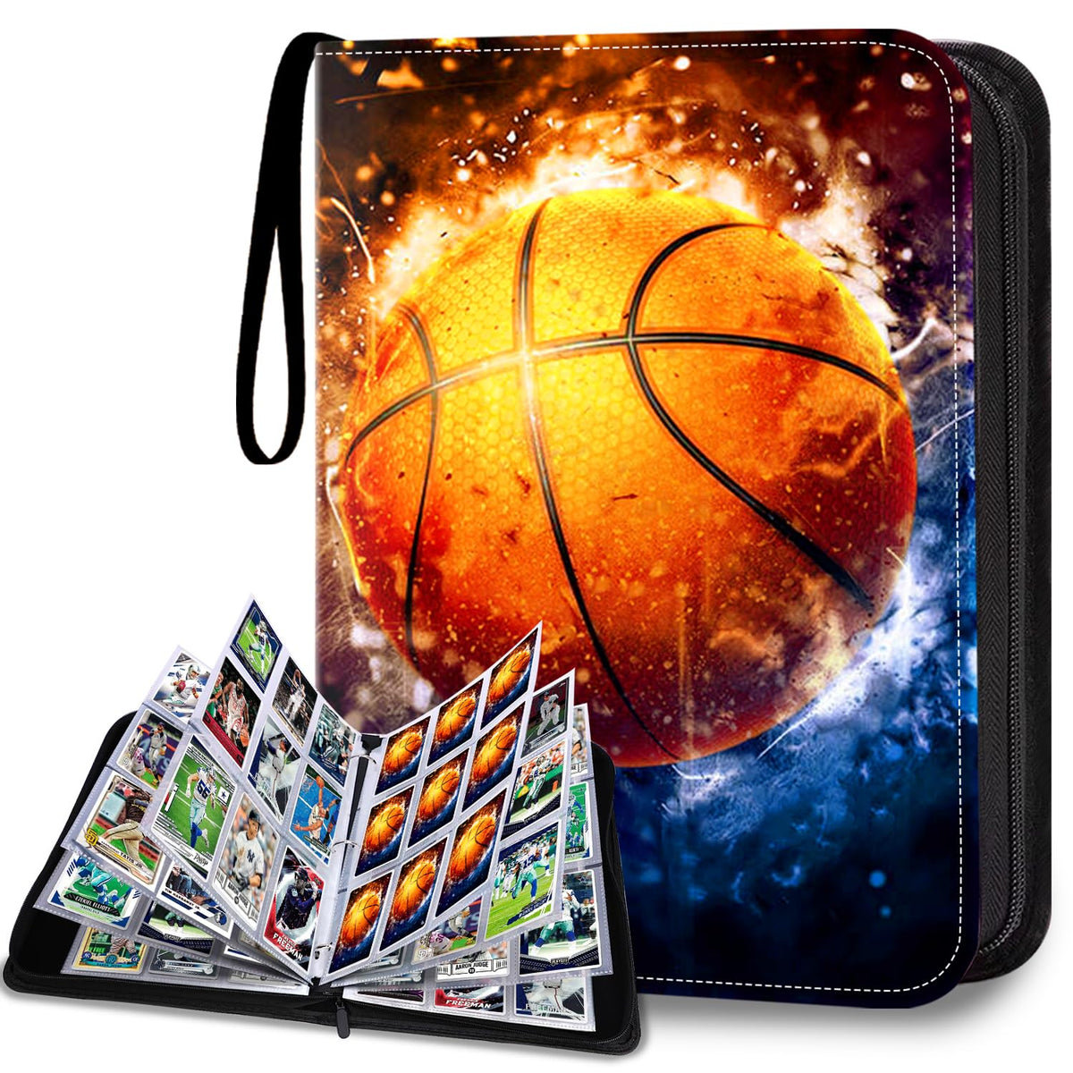 HESPLUS 900 Pockets Basketball Card Binder cover protects and organizes your cards.