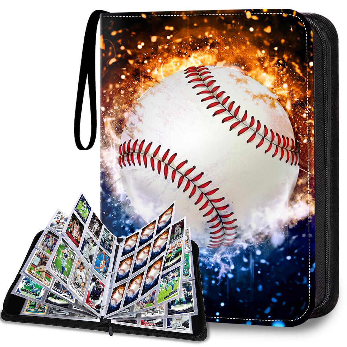 HESPLUS baseball card binder cover texture offers durable, water-repellent protection for your collection.