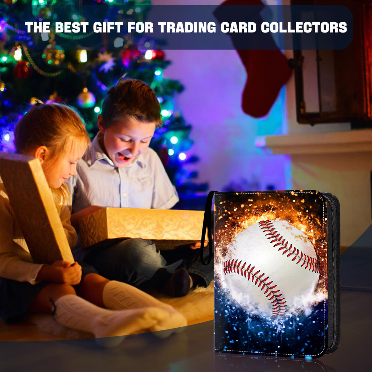 HESPLUS baseball-card-binder-interior-pages organize up to 900 cards securely.