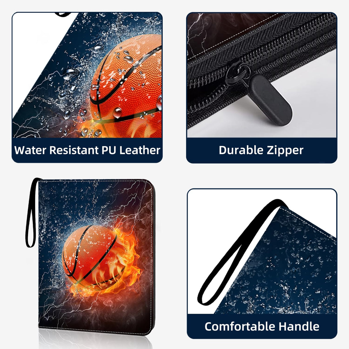 HESPLUS binder pages open view for easy flipping and quick card access.