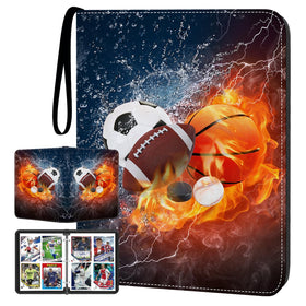 HESPLUS sports card binder front cover in waterproof PU leather for durable protection
