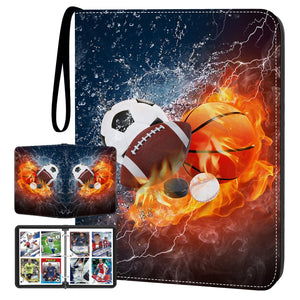 HESPLUS sports card binder front cover in waterproof PU leather for durable protection