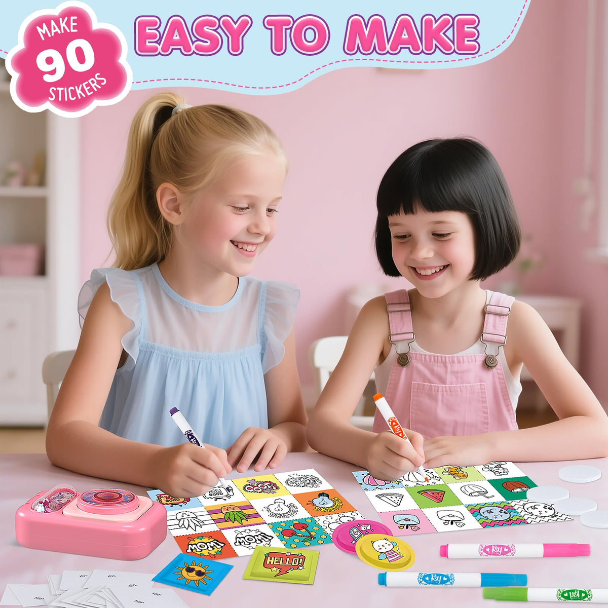 Hewaurorion color pencils and guides help kids color and customize designs